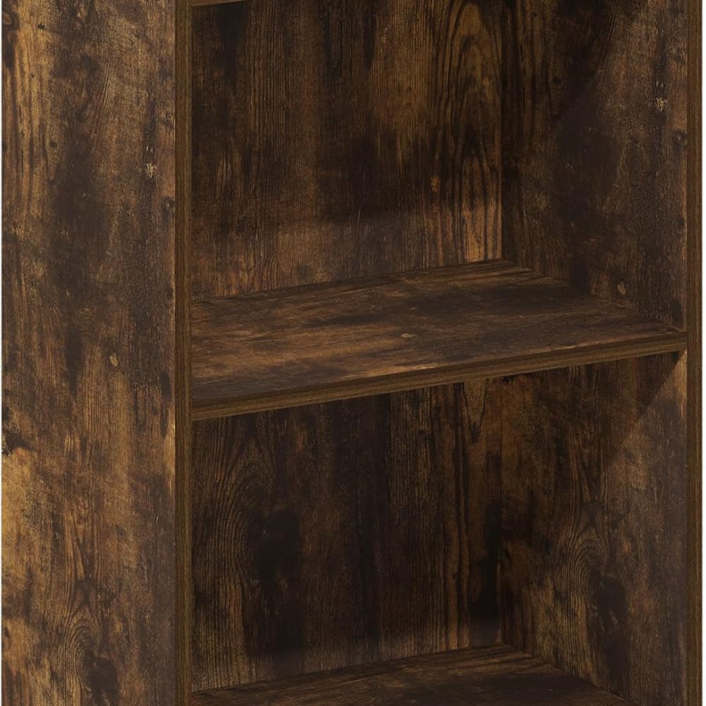 Furinno Luder 2-Tier Open Shelf Bookcase, Amber Pine